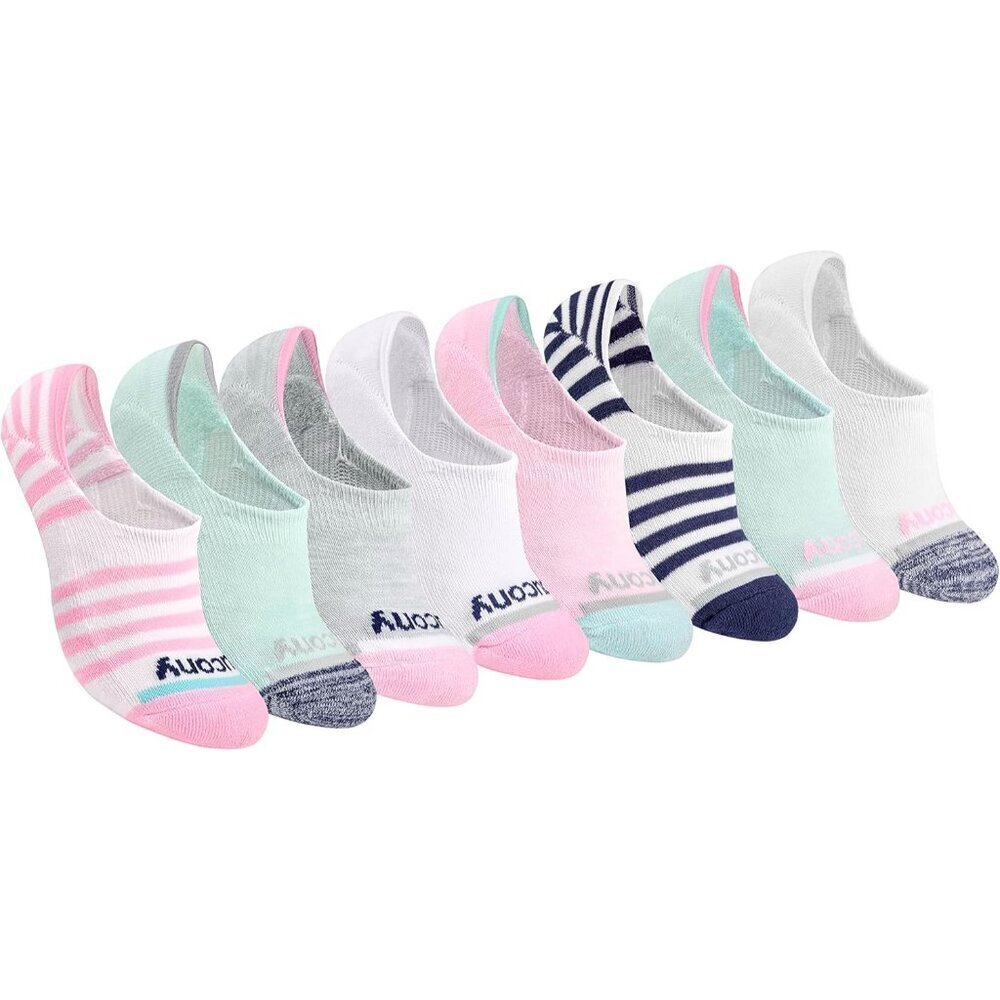 Women's Cushioned No Show Socks 8-Pairs Invisible Low Cut Arch Support